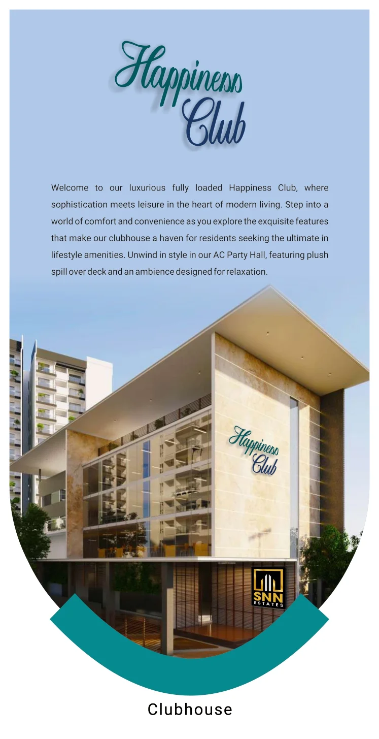 Embark on a journey of luxury with world-class facilities spanning 50,000 sq ft at SNN Estates Felicity. Elevate your living experience near Manyata Tech Park, Bangalore. Explore more at: https://snnfelicity.site/ #SNNFelicity #BangaloreLiving #NewLaunch